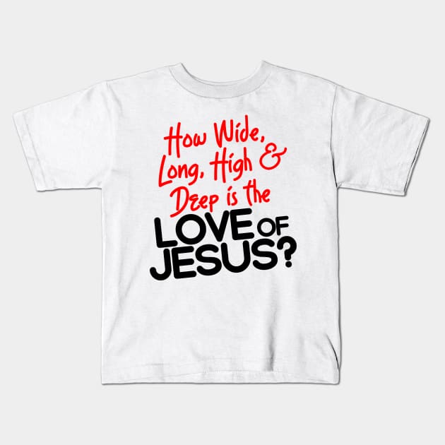 Jesus Goes Deep Inside Me Kids T-Shirt by darklordpug